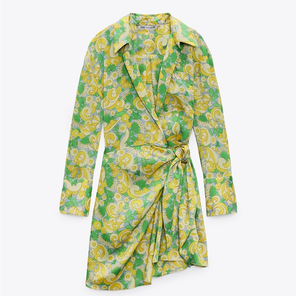 BRAND NEW WITH TAGS: Zara Short Printed Dress (COMES WITH HEADBAND)